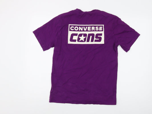 Mens UK Size XS Converse Purple  T-Shirt
