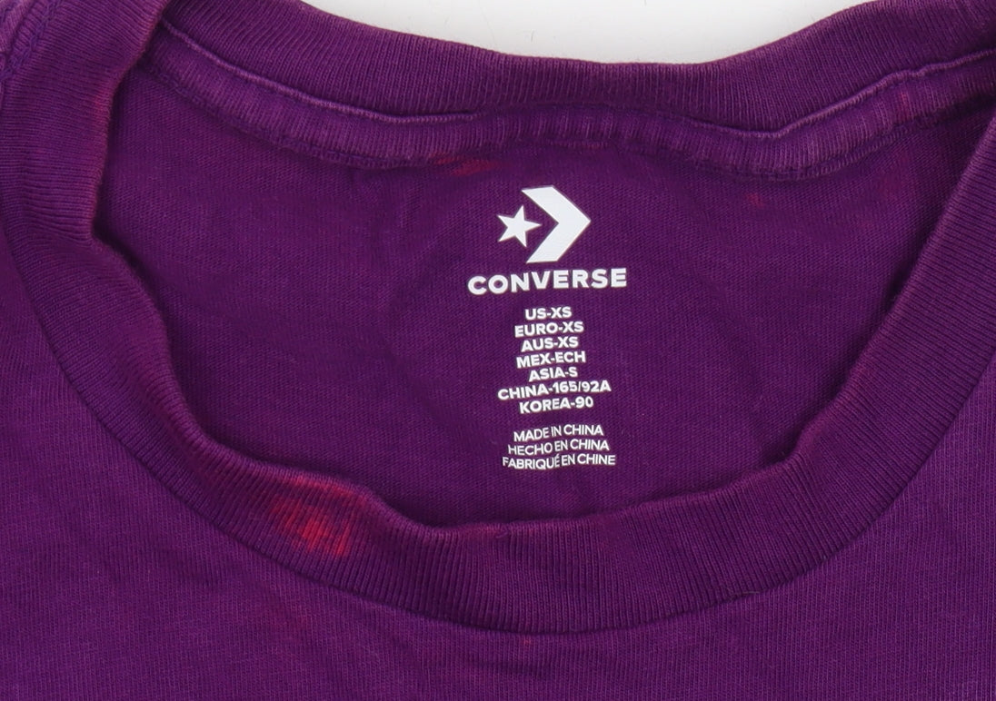 Mens UK Size XS Converse Purple  T-Shirt