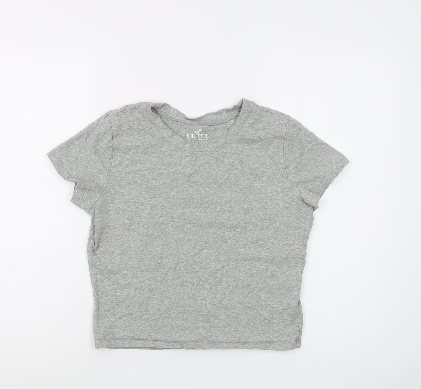 Womens UK Size M Hollister Grey Basic T-Shirt