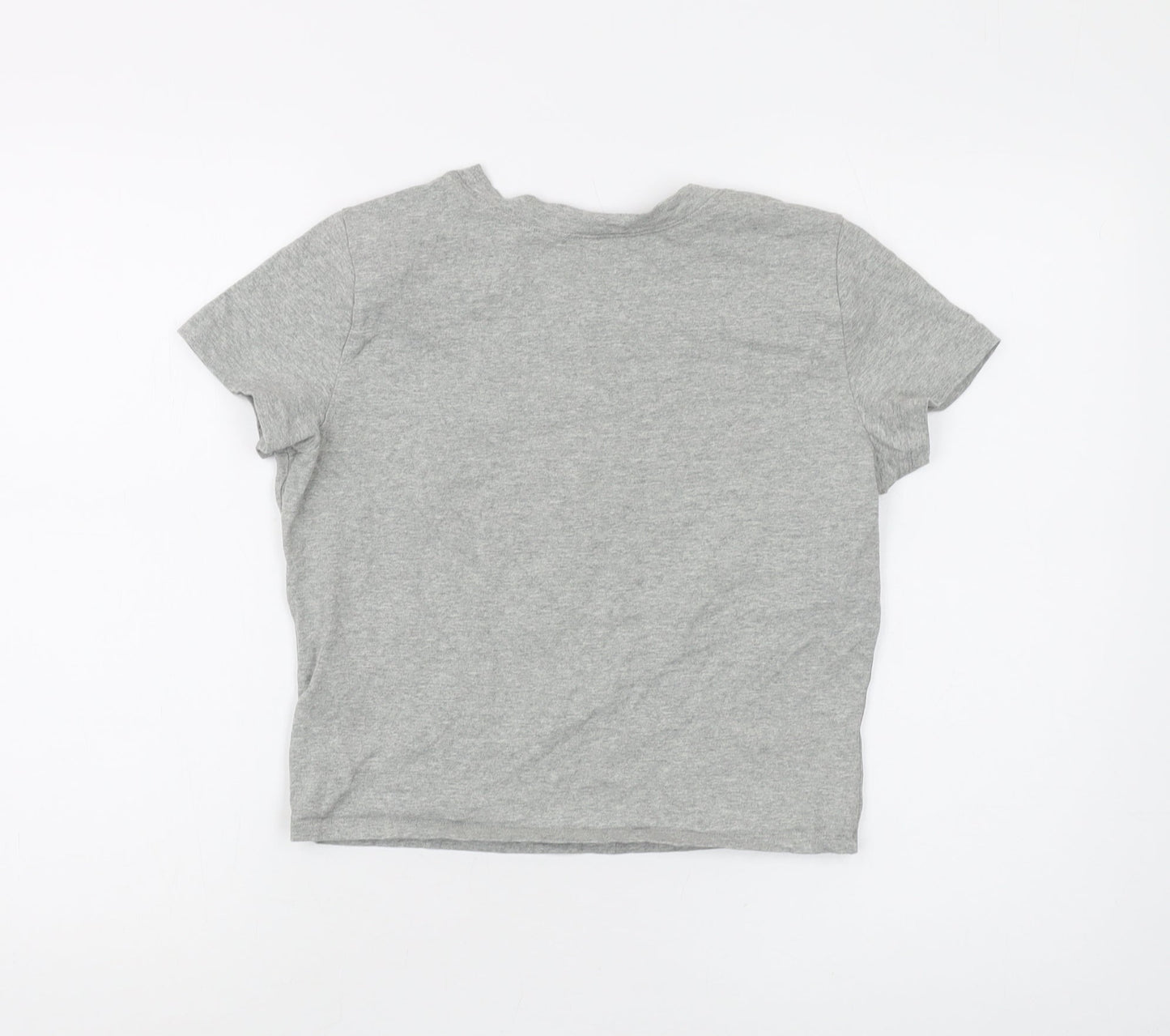 Womens UK Size M Hollister Grey Basic T-Shirt