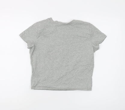 Womens UK Size M Hollister Grey Basic T-Shirt