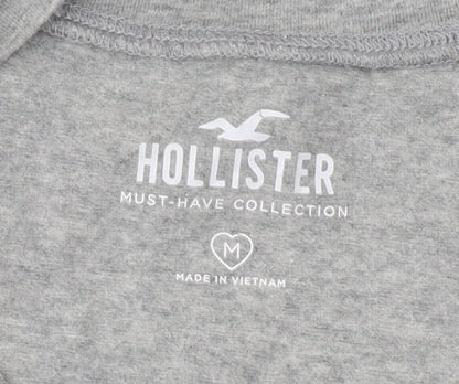 Womens UK Size M Hollister Grey Basic T-Shirt