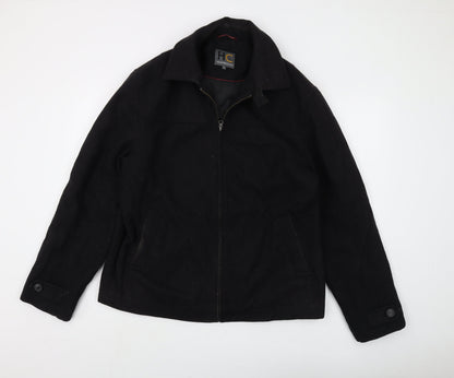 Mens UK Size L HC Weathercoats Black Basic Jacket