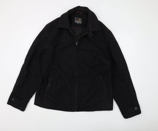 Mens UK Size L HC Weathercoats Black Basic Jacket