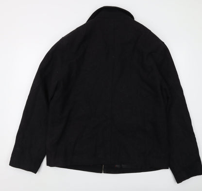 Mens UK Size L HC Weathercoats Black Basic Jacket