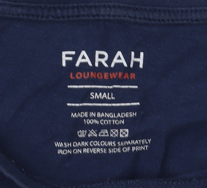 Mens UK Size S Farah Blue  T-Shirt