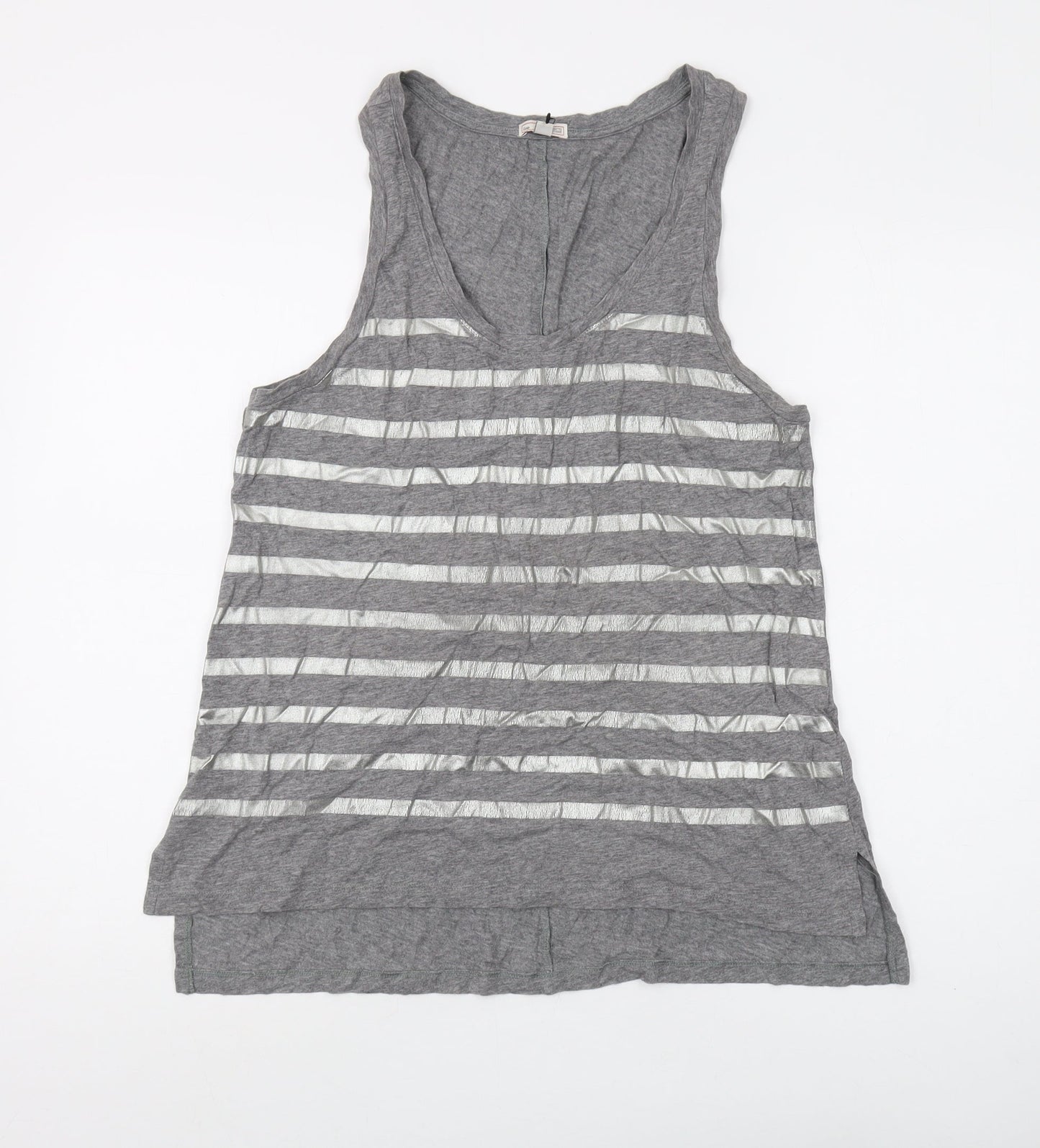 Womens UK Size M Gap Grey Basic Tank