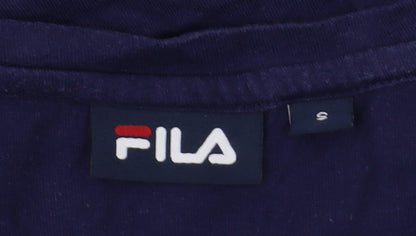 Unisex Adults UK Size S FILA Blue Basic T-Shirt