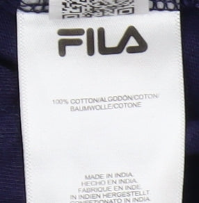 Unisex Adults UK Size S FILA Blue Basic T-Shirt