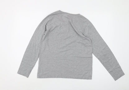 Harry Potter Boys Grey Graphic Print Long Sleeve T-Shirt 12-13Y