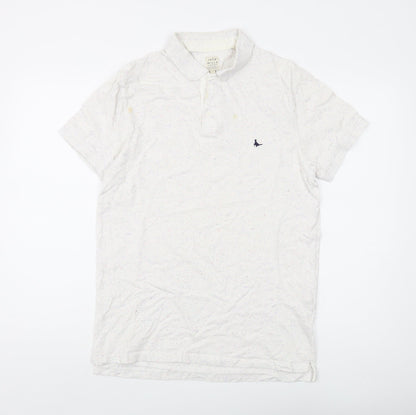 Jack Wills Men's White Polo M Short Sleeve Cotton
