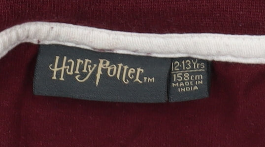 Harry Potter Boys Red Cotton Long Sleeve T-Shirt 12-13 Years