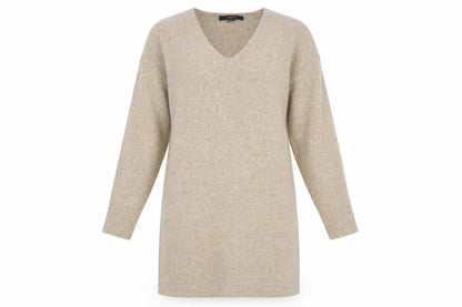 Vero Moda Women's Beige V-Neck Jumper Dress S