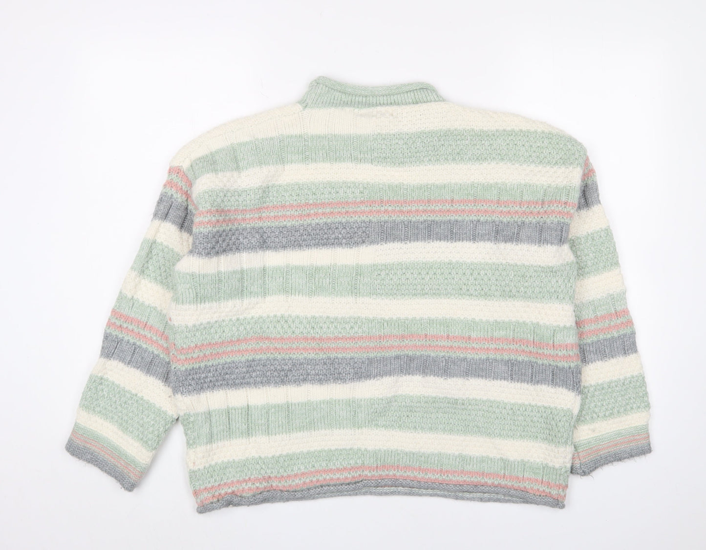 Apricot Women's Multicoloured Chunky-Knit Jumper S