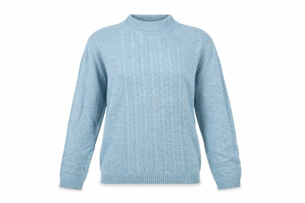 Womens UK Size M Isle Blue Jumper Jumper
