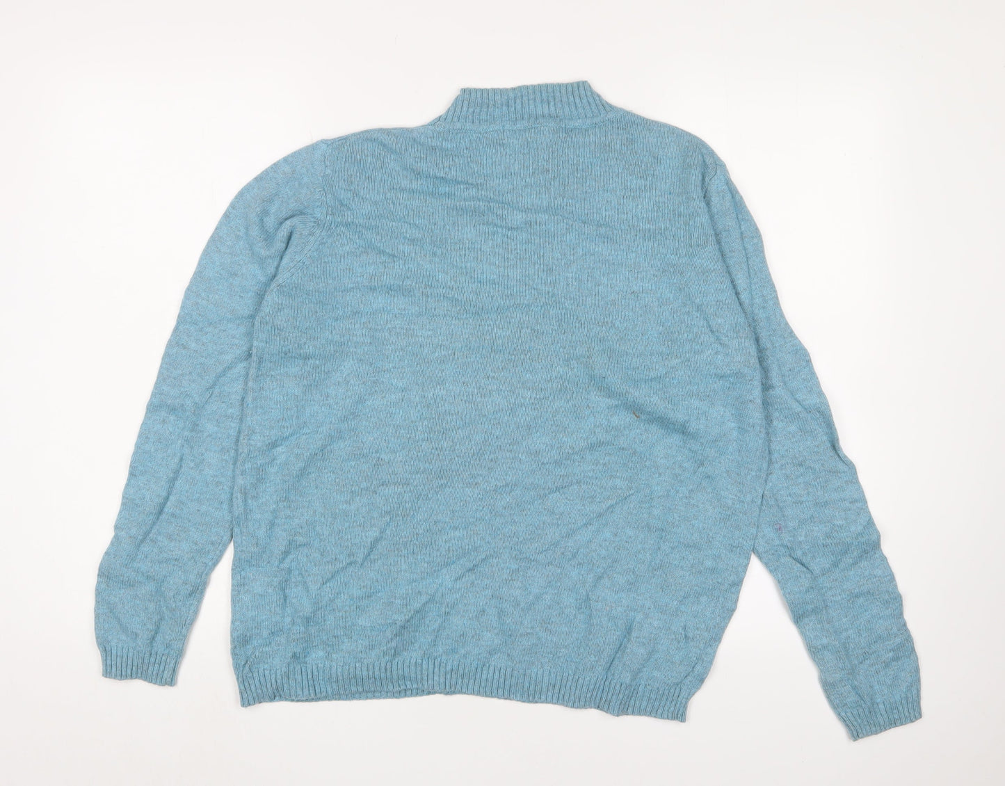 Womens UK Size M Isle Blue Jumper Jumper