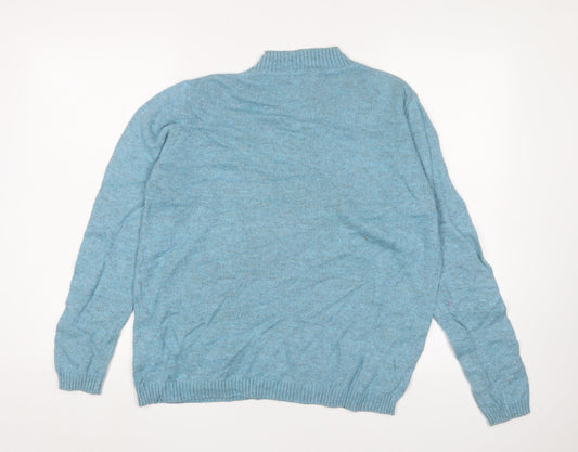 Womens UK Size M Isle Blue Jumper Jumper