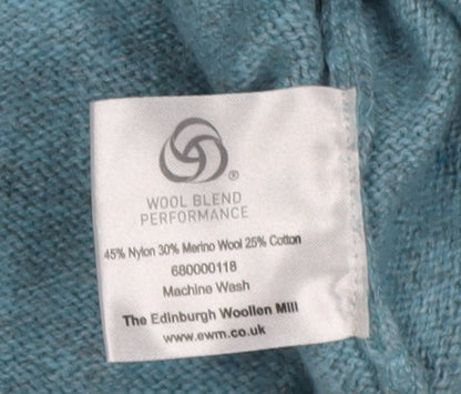 Womens UK Size M Isle Blue Jumper Jumper