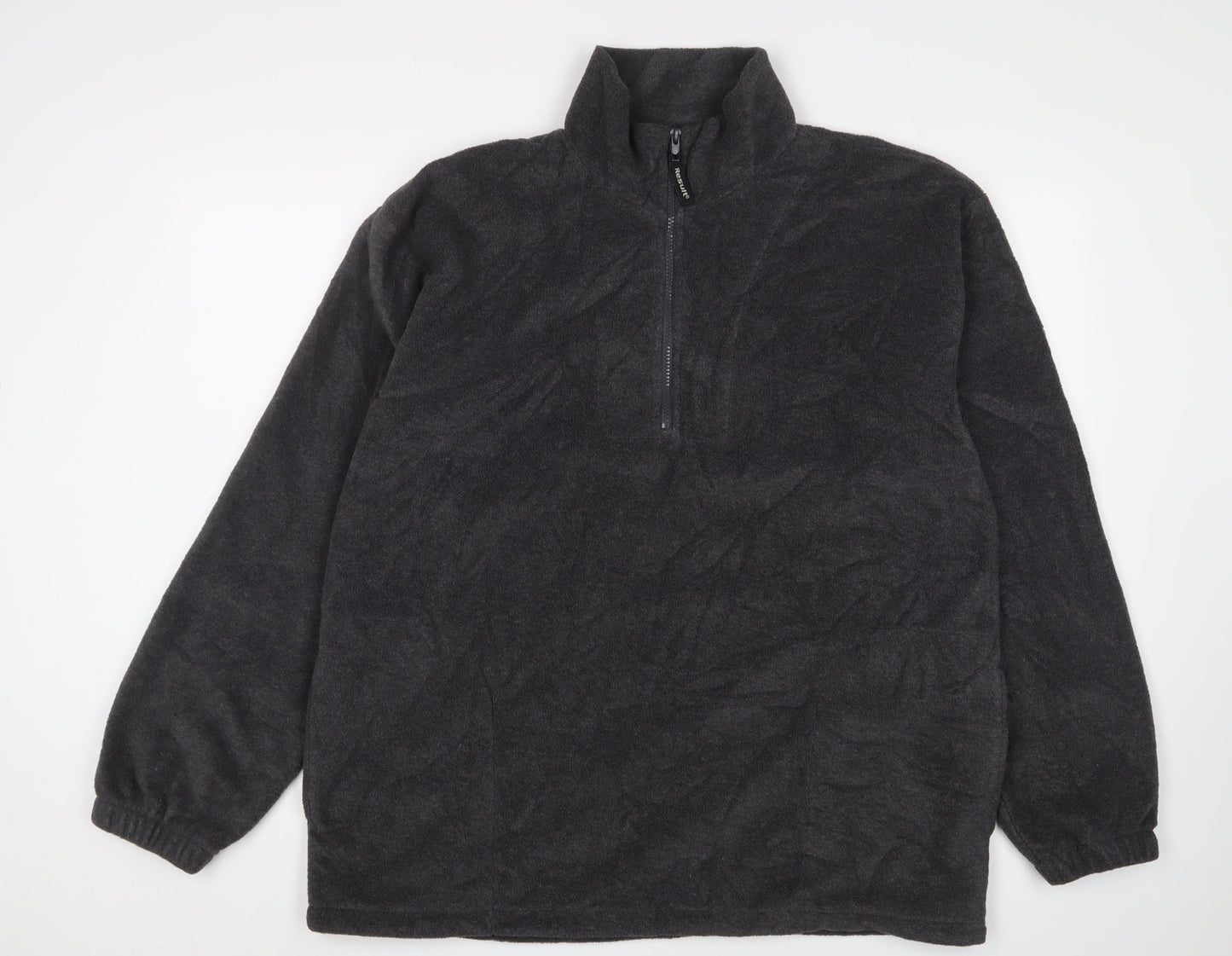 Result Men's Black XL 1/2 Zip Fleece Sweatshirt