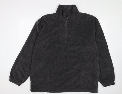 Result Men's Black XL 1/2 Zip Fleece Sweatshirt