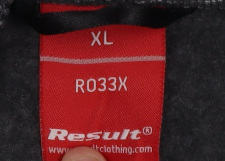 Result Men's Black XL 1/2 Zip Fleece Sweatshirt