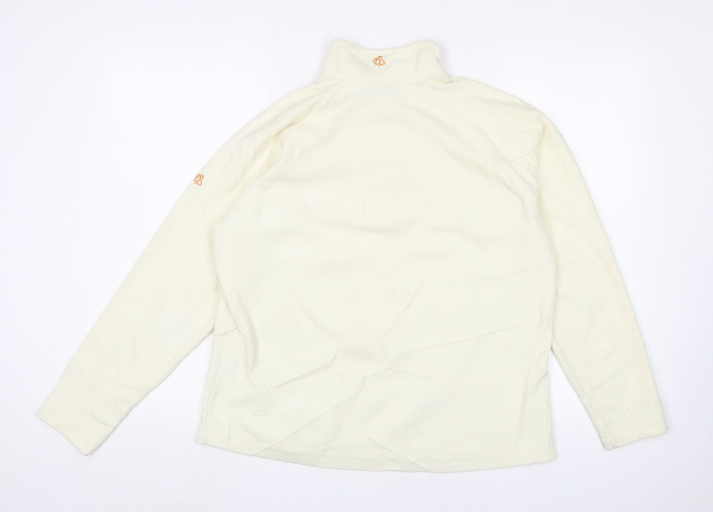 Craghoppers Women's Ivory Fleece 1/2 Zip Sweatshirt Size 14