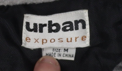 Mens UK Size M Urban Exposure Grey Windbreaker Coat