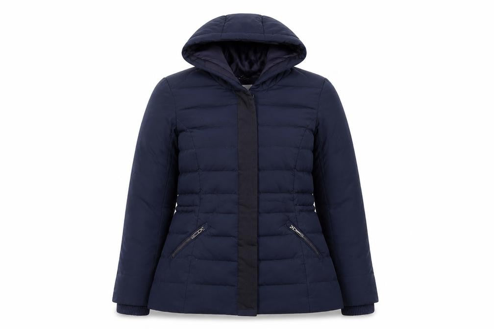 Jasper Conran Women's Blue Puffer Jacket Size 10