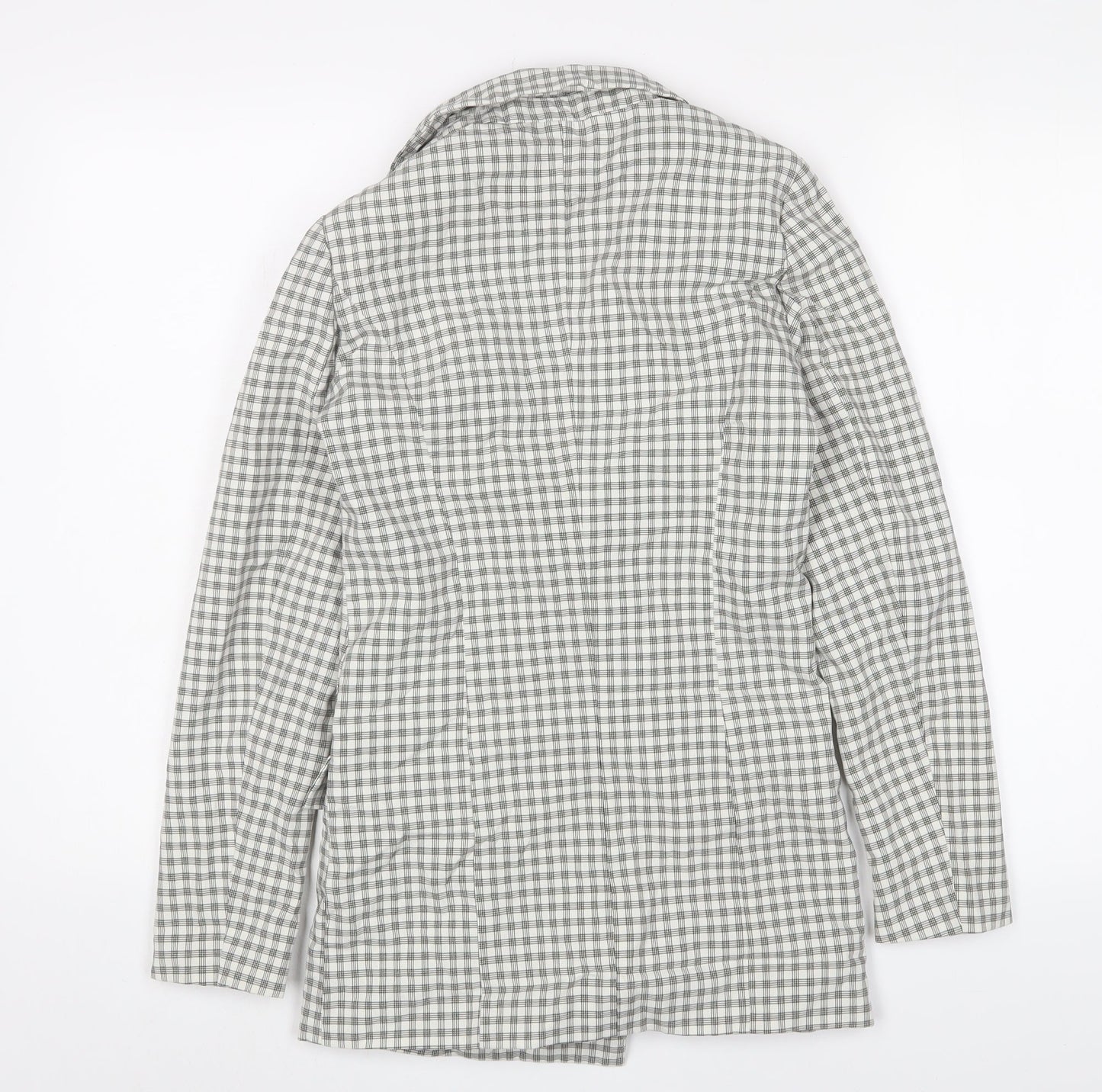 Missguided Stylish Women's Grey Check Blazer UK 6