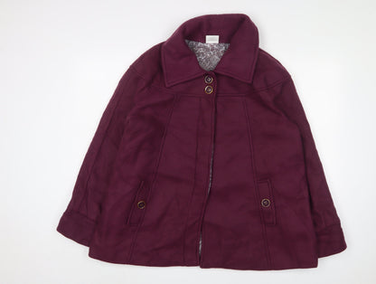 Womens UK Size 18 Anne de Lancay Purple Basic Jacket