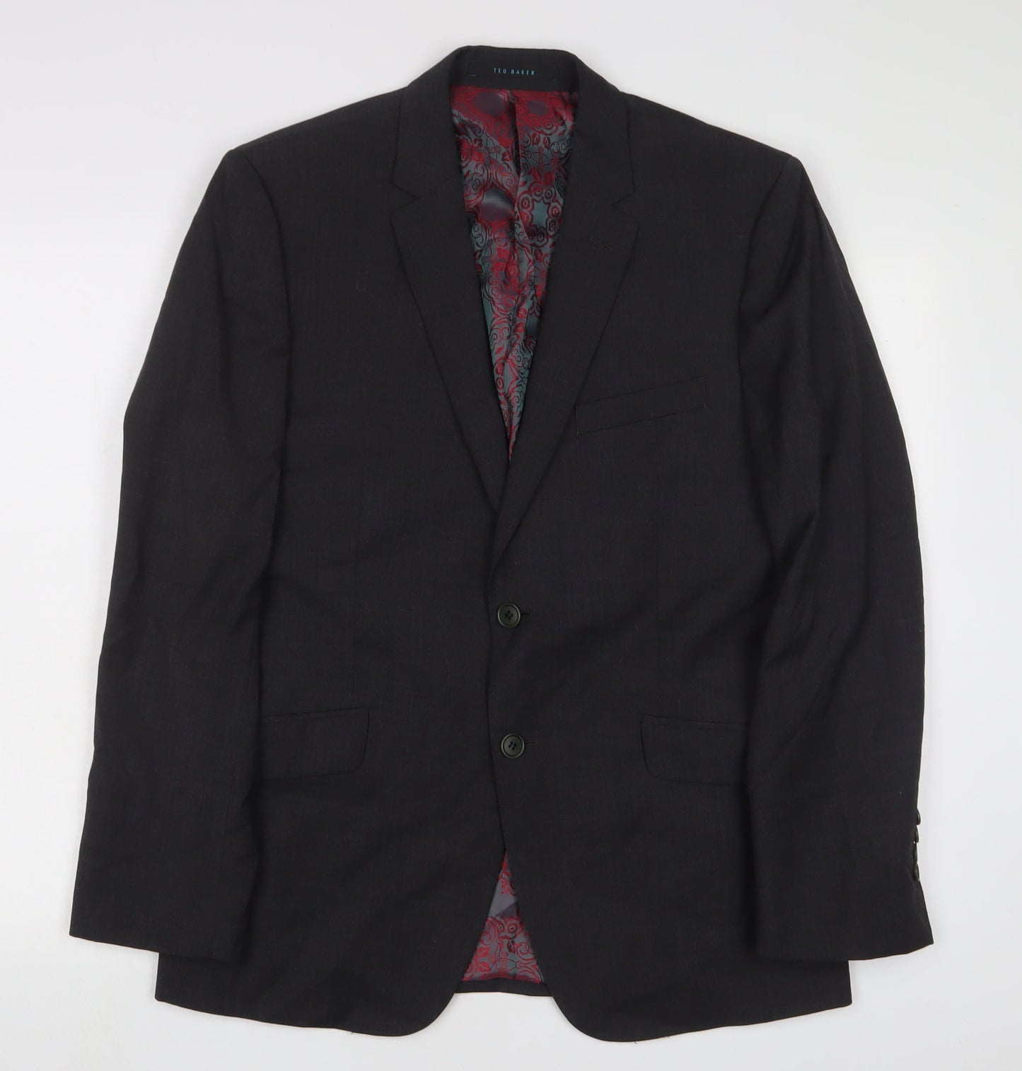 Mens UK Size 38 Ted Baker Regular Black Suit Jacket