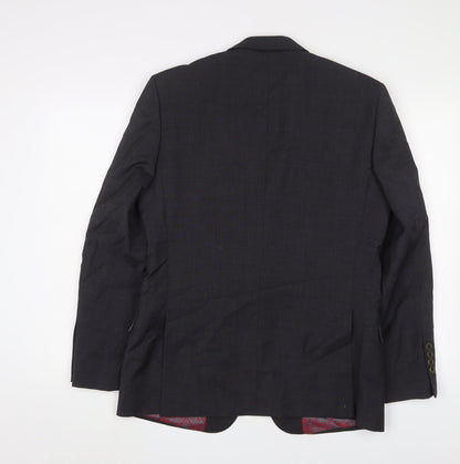 Mens UK Size 38 Ted Baker Regular Black Suit Jacket