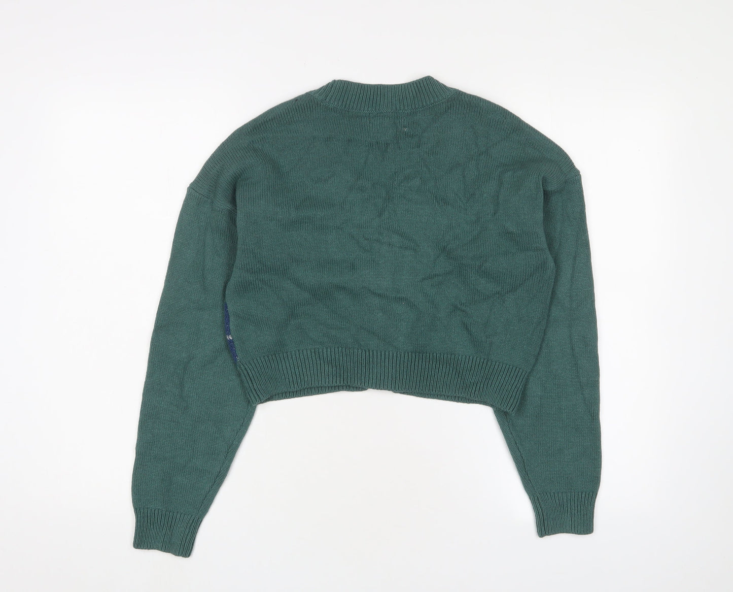 Womens UK Size XS Hollister Green Cardigan Jumper