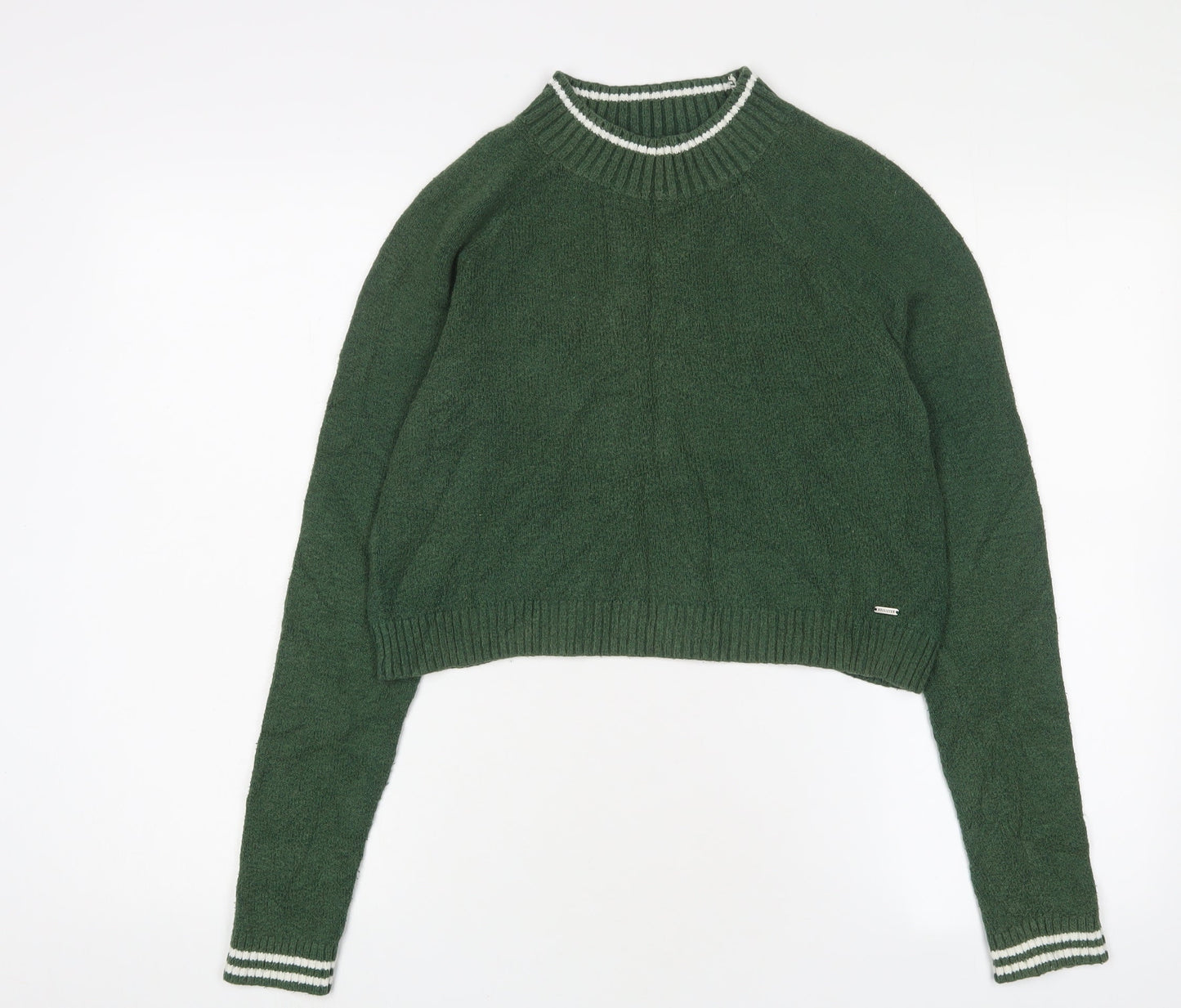 Womens UK Size XS Hollister Green Pullover Jumper