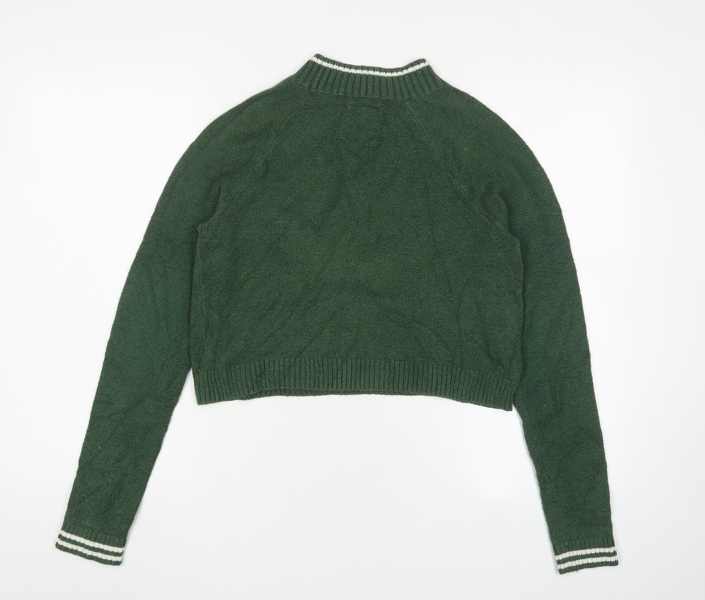 Womens UK Size XS Hollister Green Pullover Jumper