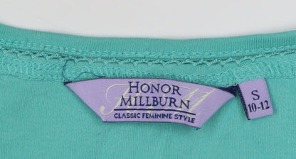 Womens UK Size 10-12 Honor Millburn Blue Basic T-Shirt