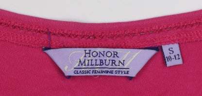 Womens UK Size 10-12 Honor Millburn Pink Basic T-Shirt