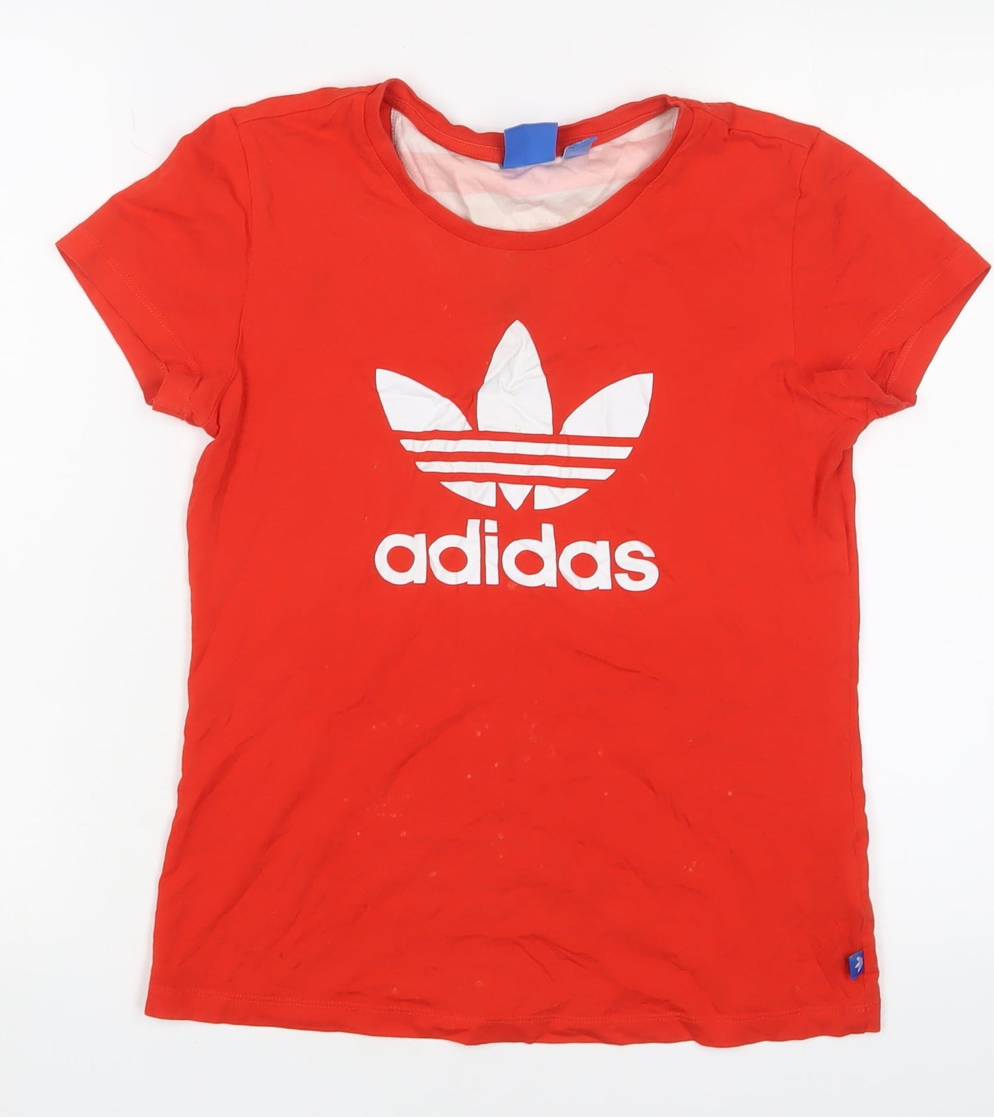 Womens UK Size 10 adidas Red Basic T-Shirt