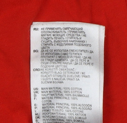Womens UK Size 10 adidas Red Basic T-Shirt