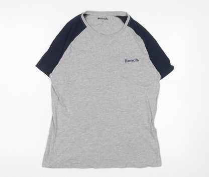 Mens UK Size S Bench Grey  T-Shirt