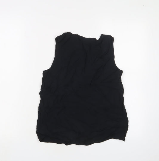 Jacqueline de Yong Women's Black Tank Top, Size 8, Casual