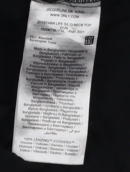 Jacqueline de Yong Women's Black Tank Top, Size 8, Casual