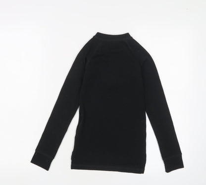 Trespass Boys Black Fleece Full Zip Sweatshirt 5-6 Years