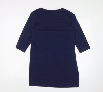 Womens UK Size L ESMARA Blue Basic T-Shirt