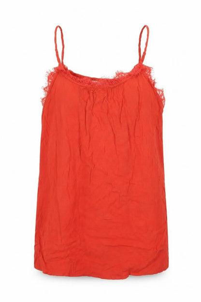 Womens UK Size M ICHI Red Camisole Tank