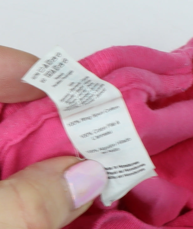 Womens UK Size XL Only Pink Basic T-Shirt