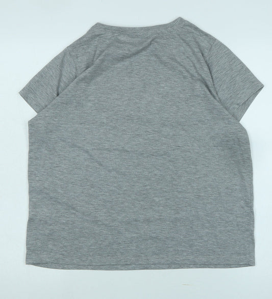 Unisex Adults UK Size L Harry Potter Grey Basic T-Shirt