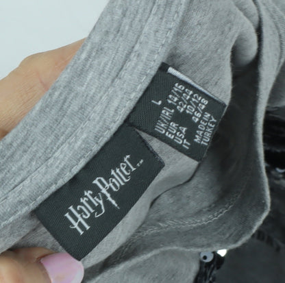 Unisex Adults UK Size L Harry Potter Grey Basic T-Shirt