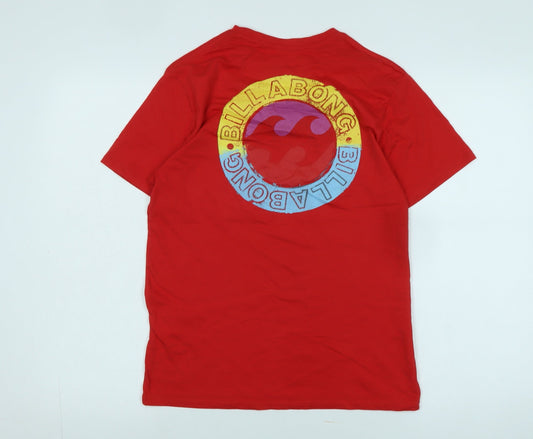 Mens UK Size XS Billabong Red  T-Shirt