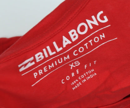 Mens UK Size XS Billabong Red  T-Shirt